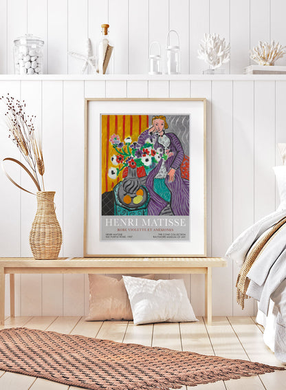 Purple Robe and Anemones 1937 by Henri Matisse (Exhibition Poster)