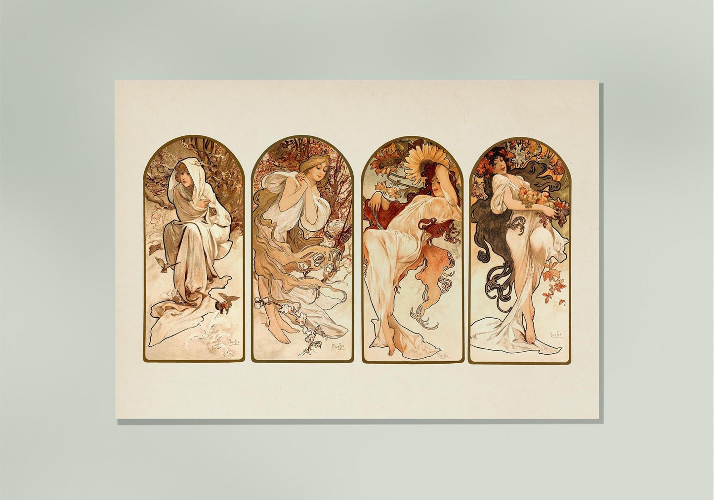 The Seasons by Alphonse Mucha