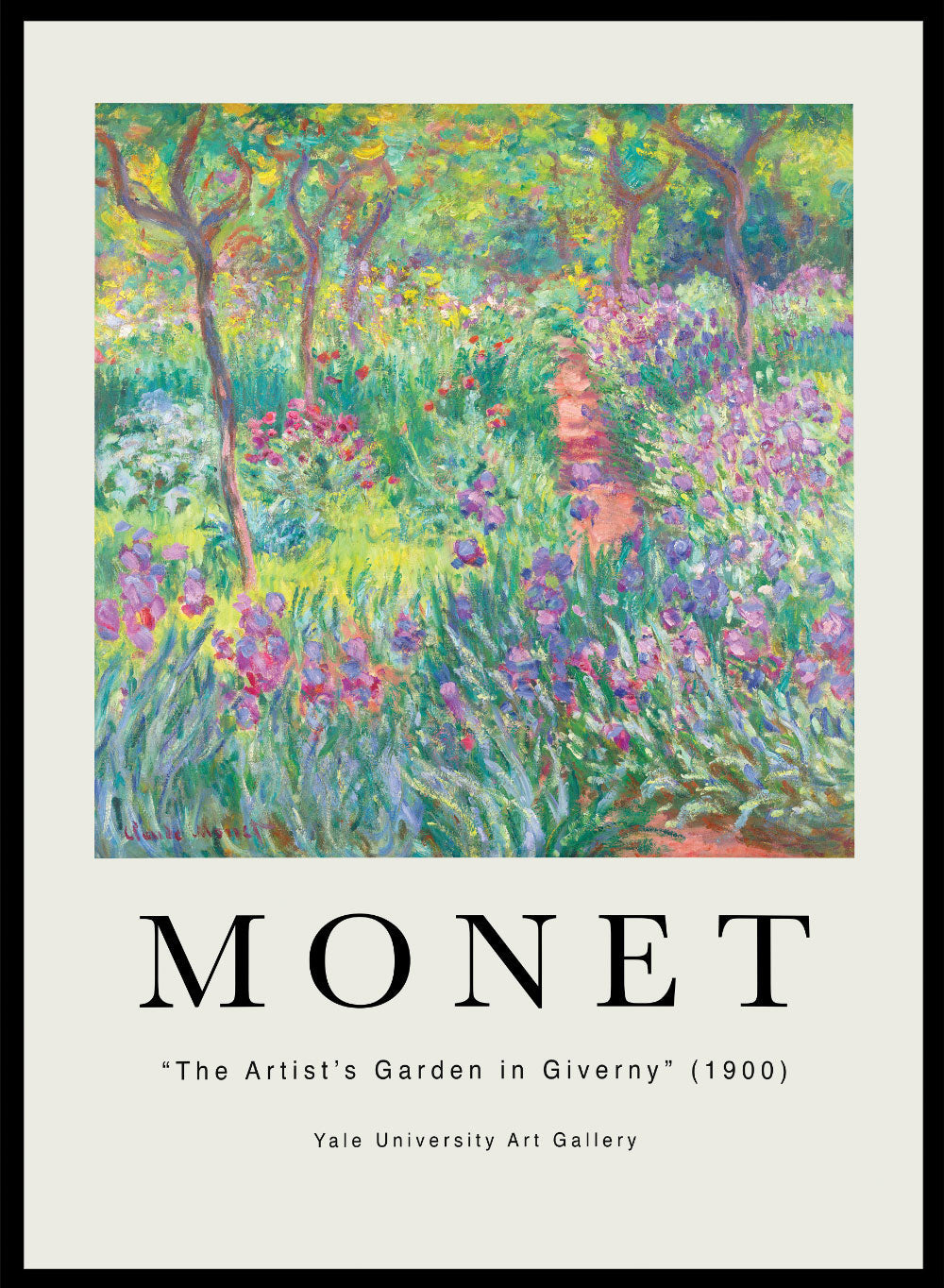 The Artist’s Garden in Giverny by Monet Print