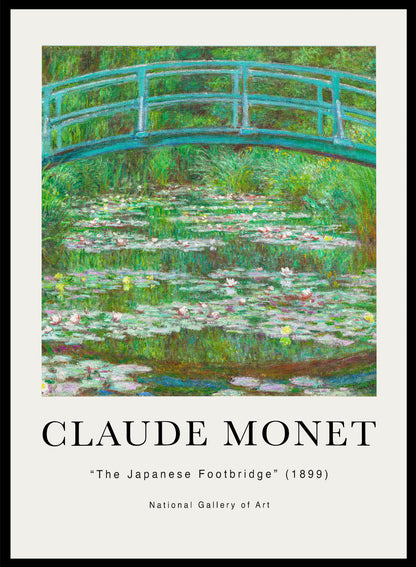 The Japanese Footbridge 1899 by Monet Print