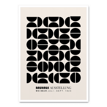 Bauhaus Black Semicircles