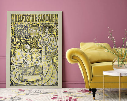 Salad Oil Ad Vintage Poster by Jan Toorop