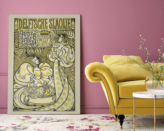 Salad Oil Ad Vintage Poster by Jan Toorop