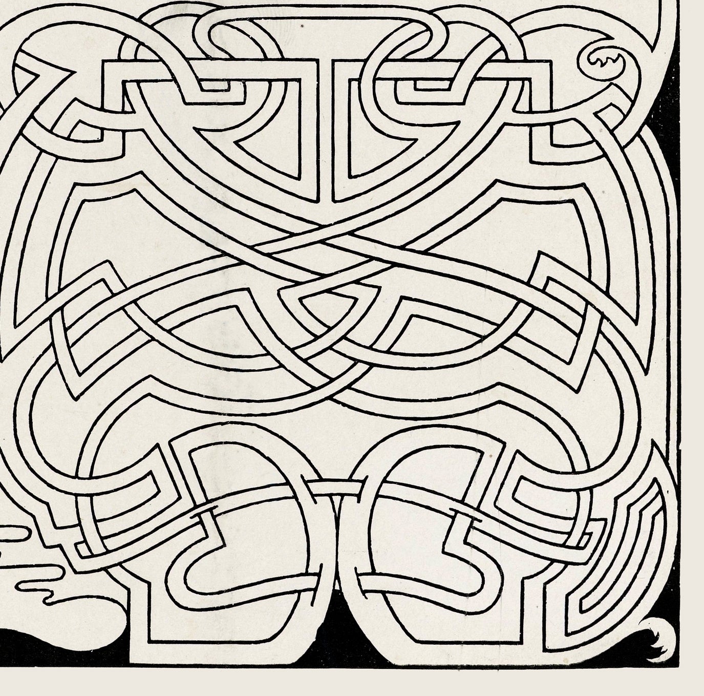 Metamorfoze Black and White Vintage Poster by Jan Toorop