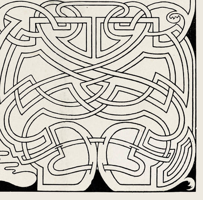 Metamorfoze Black and White Vintage Poster by Jan Toorop