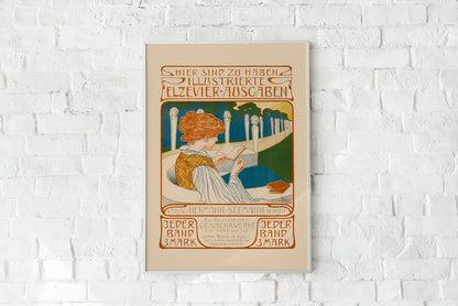 Girl Reading by Walter Tiemann