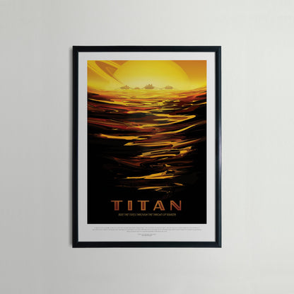 NASA Travel Poster - Titan