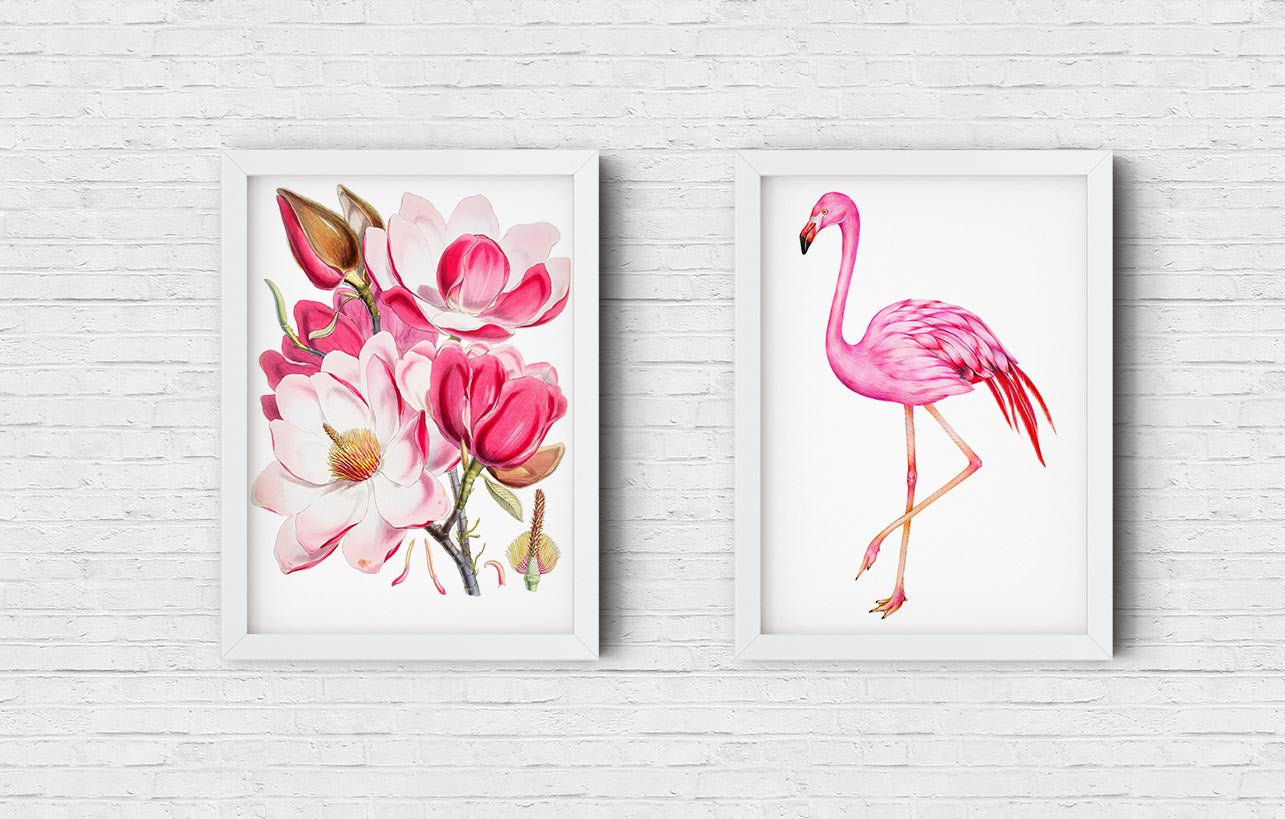 Pink Set of 2 Prints