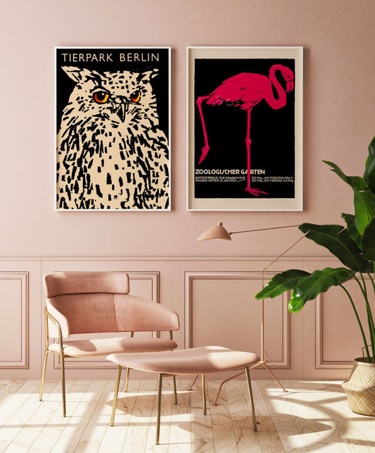 Zoologischer Garten Set of 2 Art Prints