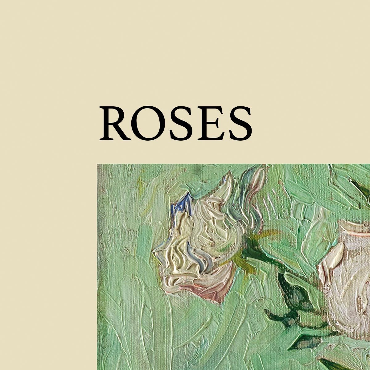 Roses by Vincent Van Gogh, Exhibition Poster