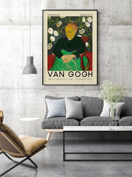 The Berceuse Art Poster by Van Gogh