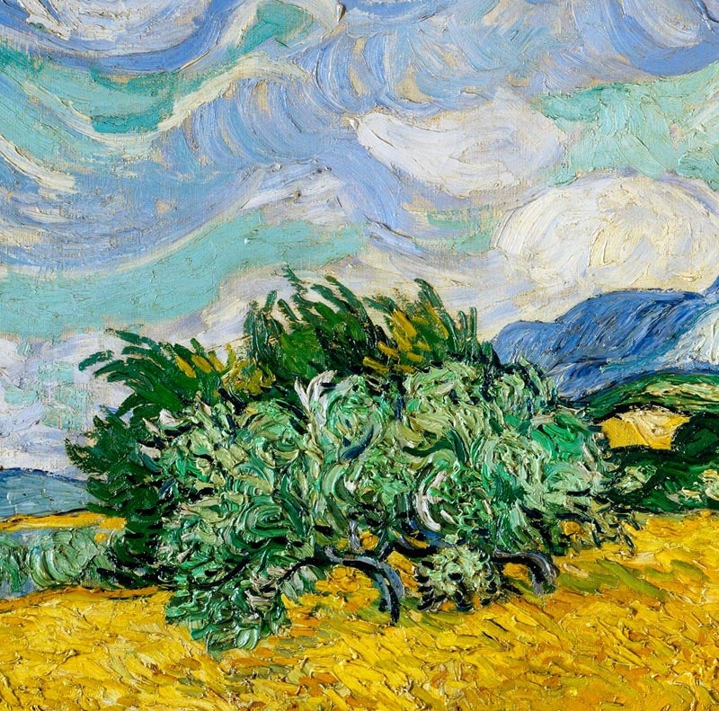 Wheat Field with Cypresses by Van Gogh