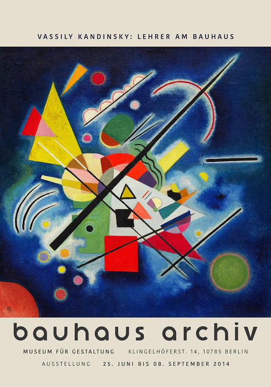 Blue Painting by Wassily Kandinsky Exhibition Poster