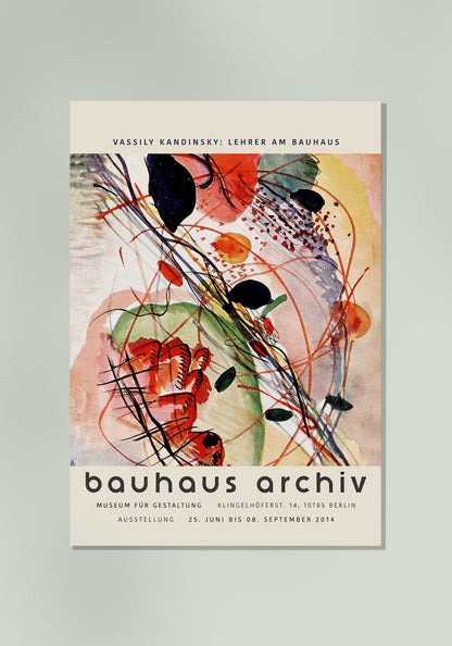 Aquarell Print by Wassily Kandinsky Exhibition Poster