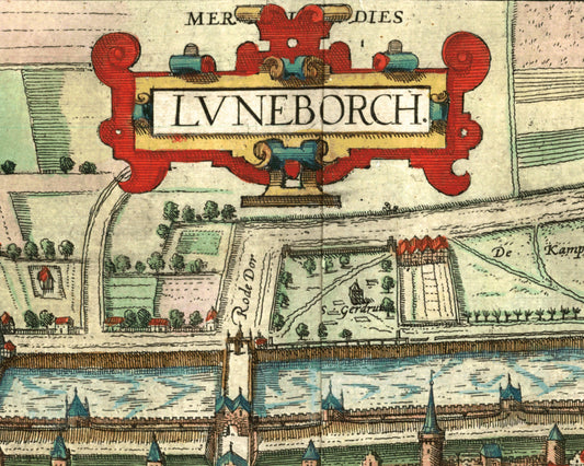 Map of Luneburg, Germany