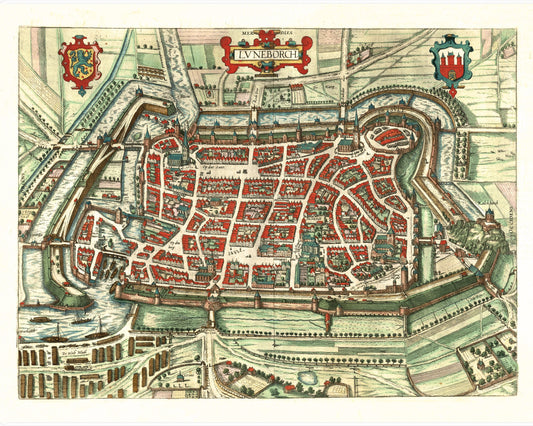 Map of Luneburg, Germany