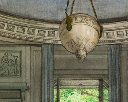 The view | Vintage domestic architecture | Balcony with a landscape view | Luxurious interior design wall art | Historical housing