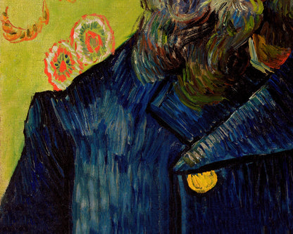 Vintage postal worker | Van Gogh's The Postman | 19th century male portrait | Bearded man art | Men in fine art |