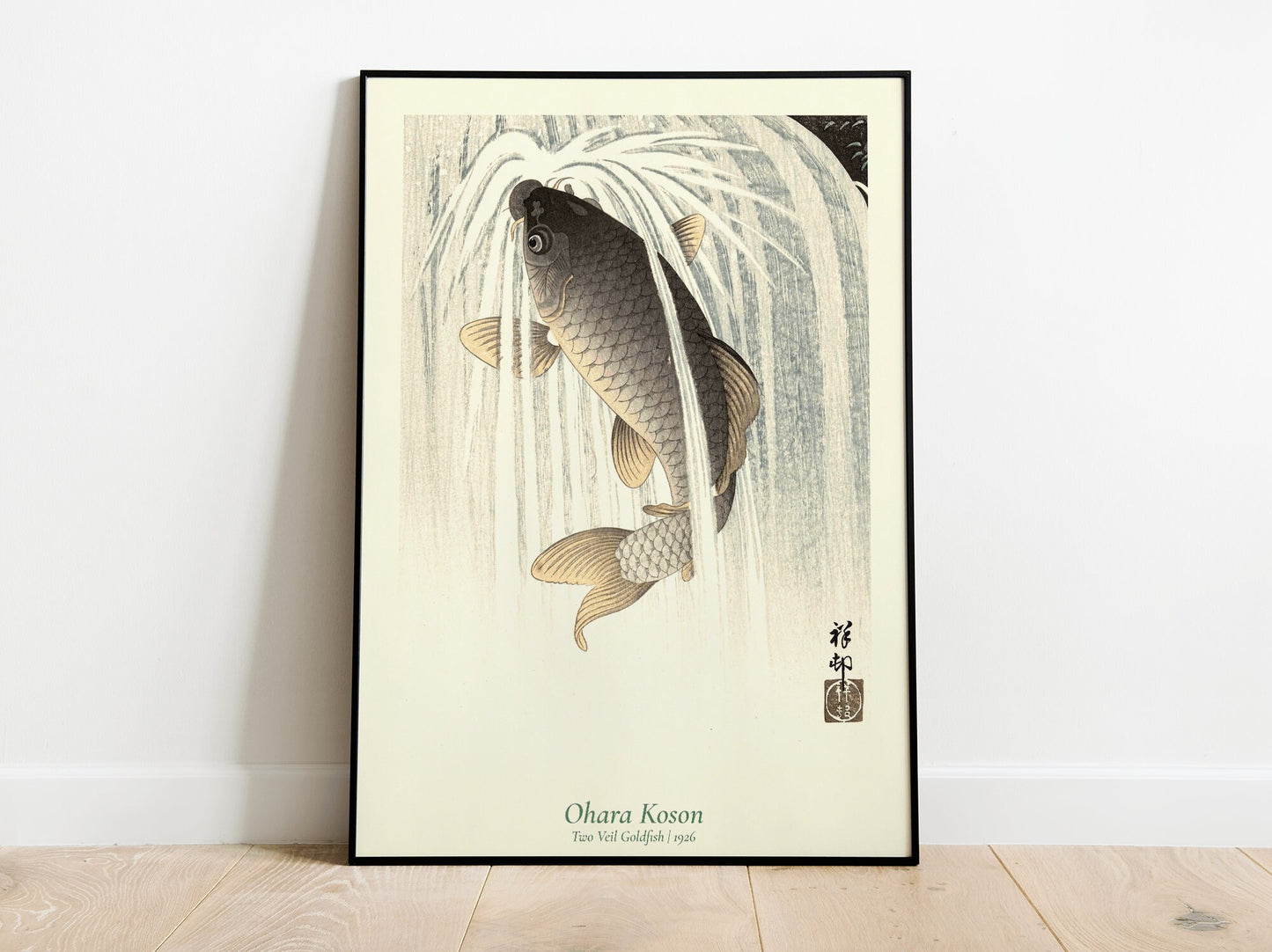 Ohara Koson Koi Fish Japanese Art Poster Print, Exhibition Wall Art Home Decor