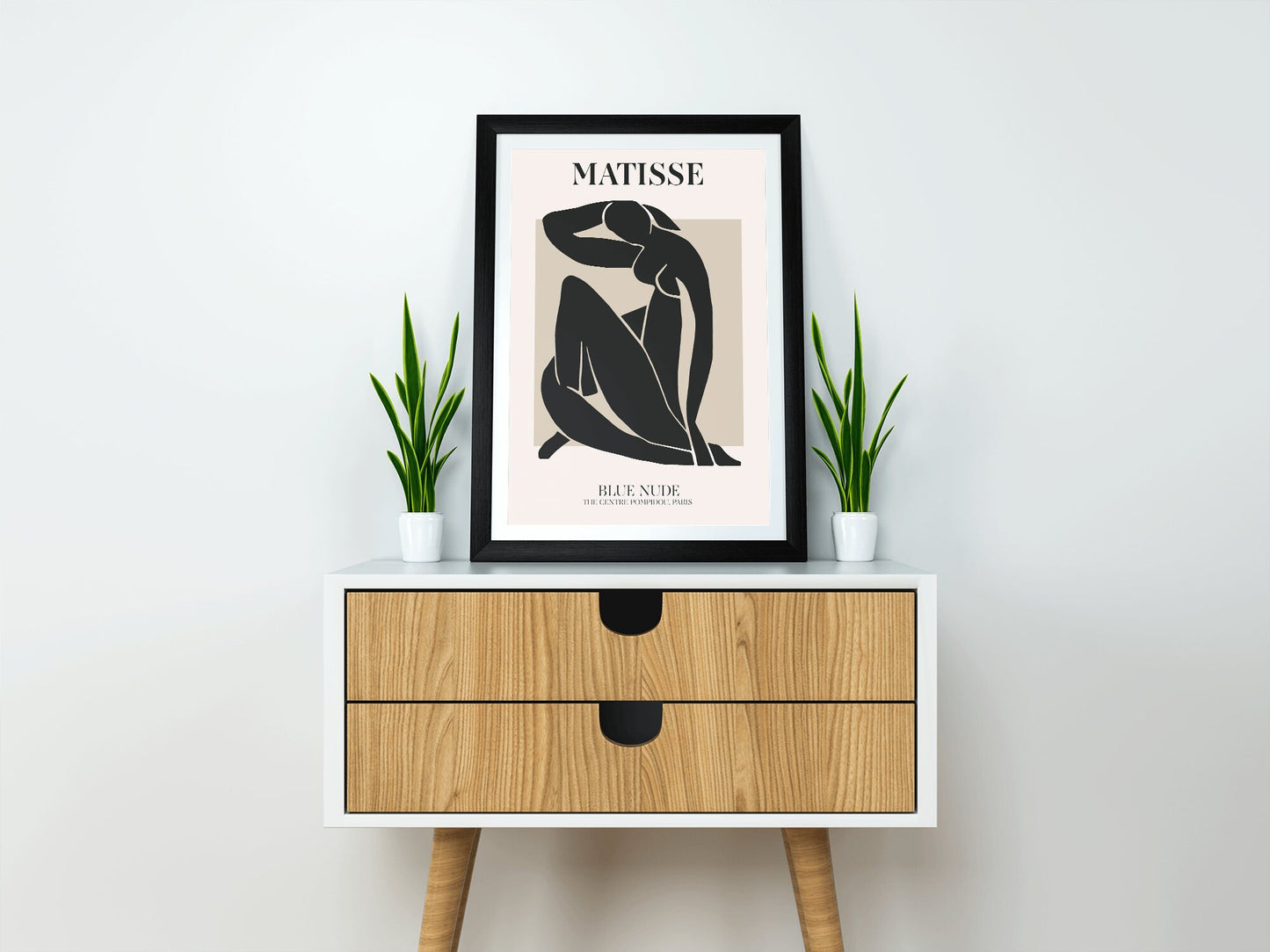 Henri Matisse Inspired Exhibition Posters | Black Neutrals | Blue Nude | A5 A4 A3 A2