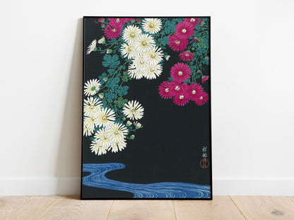 Ohara Koson - Chrysanthemums Japanese Art Print Home Décor Wall Art