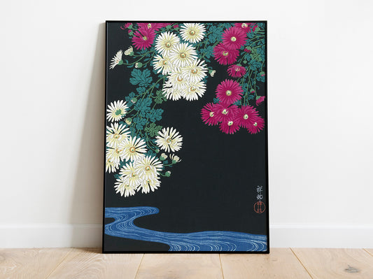 Ohara Koson - Chrysanthemums Japanese Art Print Home Décor Wall Art