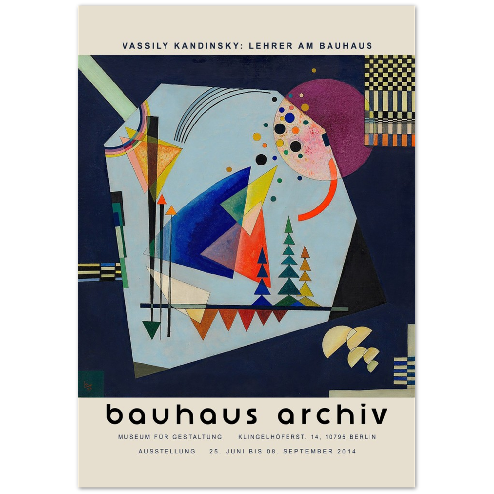 Three Sounds by Wassily Kandinsky Exhibition Poster