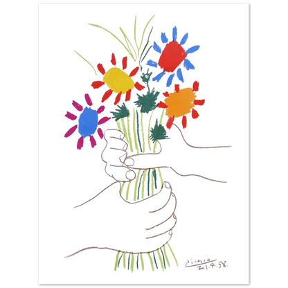 Bouquet of Peace 1958 I, by Pablo Picasso Print